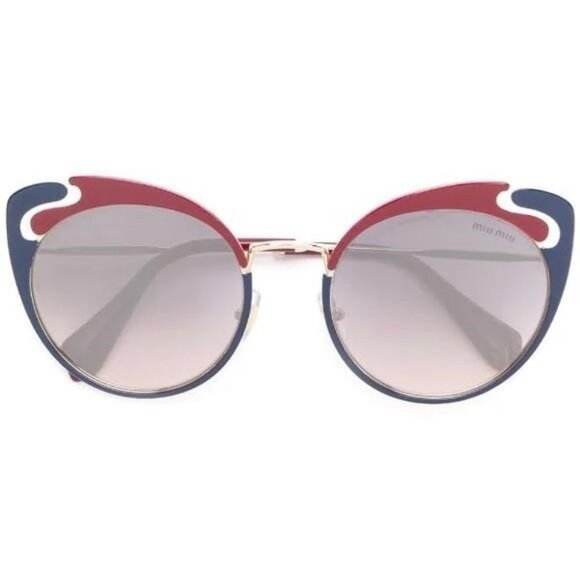 New Authentic Miu Miu MU 57TS HB5GR0* 3N Metal Women Noir sunglasses - Picture 12 of 17